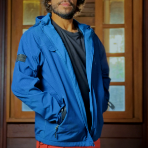 Corta Vento + Fleece - Distortion - Azul