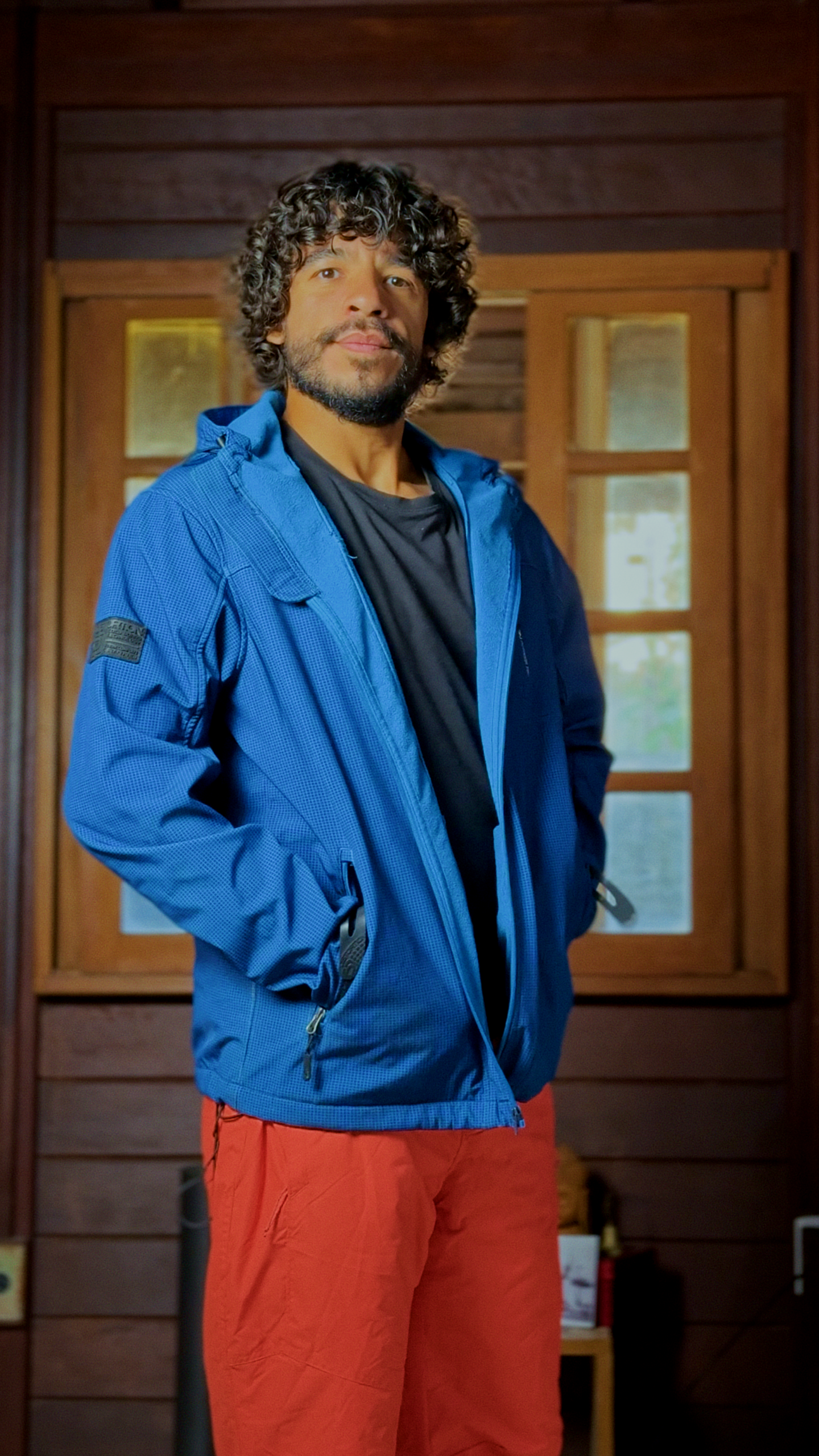 Corta Vento + Fleece - Distortion - Azul
